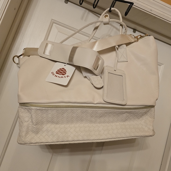 Cream Travel Bag for Women - Picture 1 of 11